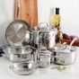 Tri-Ply Cookware Set, 12-Piece