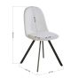 Ensemble de 4 chaises de salle à manger pivotantes  - Beige