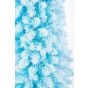 Flocked Sky Blue Plastic Fir Tree