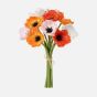 Poppy Faux 12 Stem Bouquet