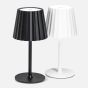 Fluted Shade LED Table Lamp - White