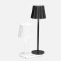 Fluted Shade LED Table Lamp - White