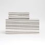Tonal Stripe Flannel Duvet Cover Set