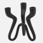 Torre & Tagus Black Trio Wavy Aluminum Candle Holder