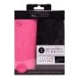 2 Serviettes turban pour cheveux - rose/noir