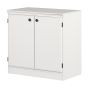 Morgan Small 2-Door Storage Cabinet - White