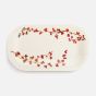 Demdaco Bydesign Serving Holiday Cranberry Rectangular Platter
