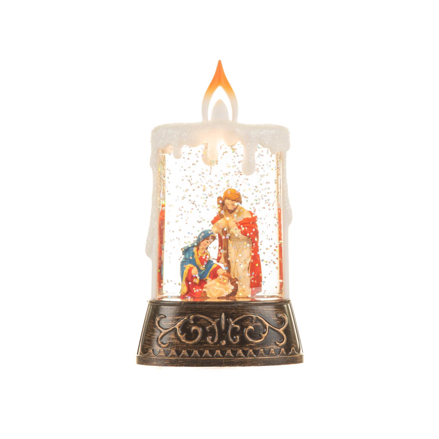 Bronze Baby Jesus Snow Globe, , Pack of 3