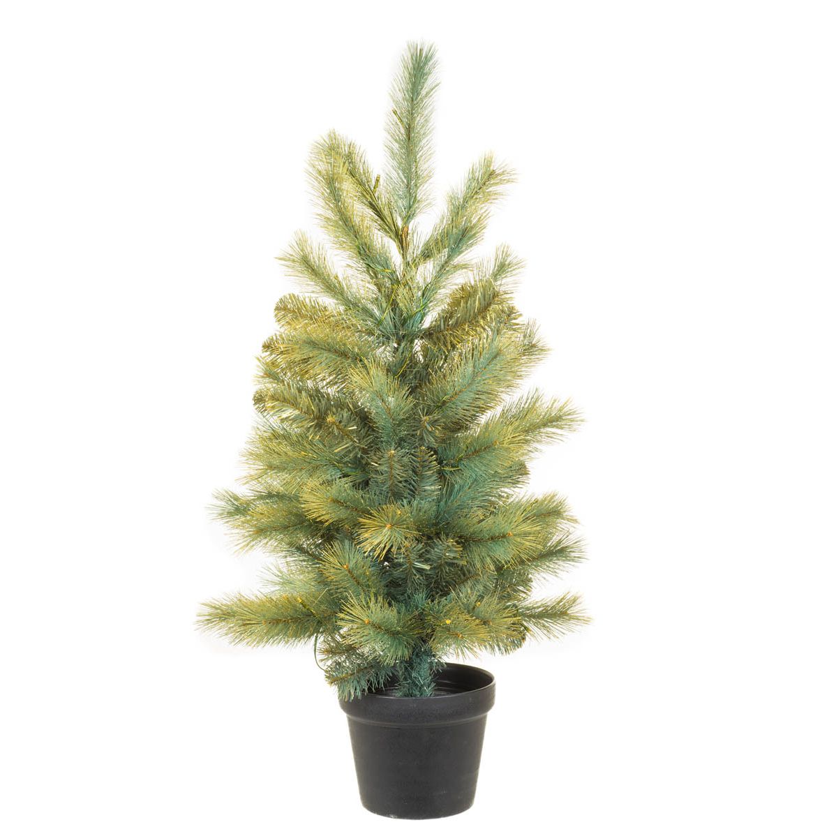 Sapin de Noël en pin PVC doré avec DEL blanc chaud