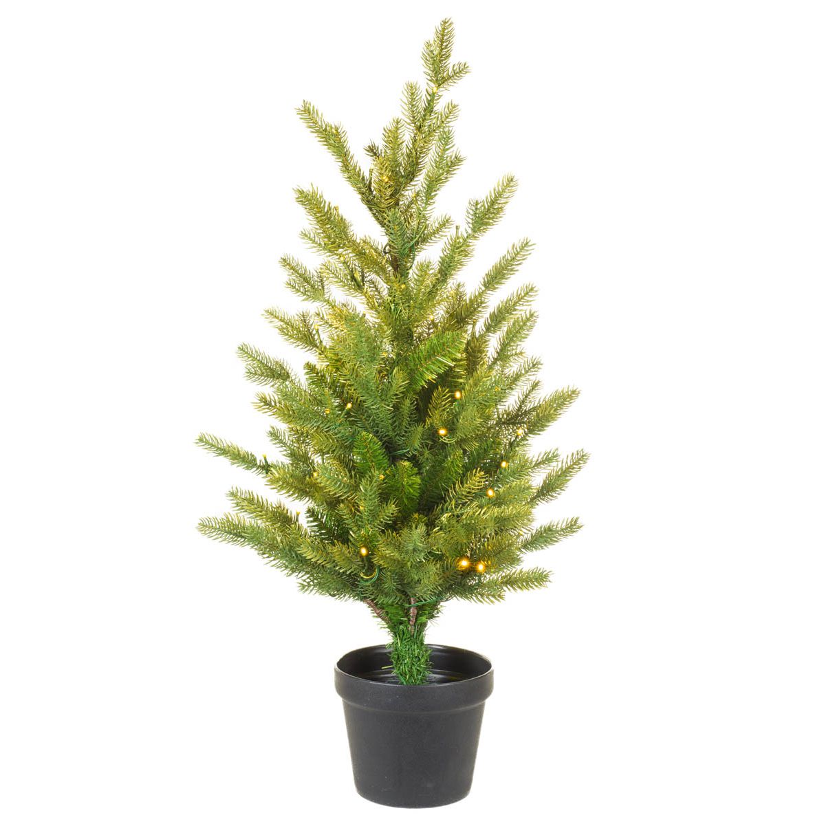 Gold Pvc/Pe Spruce Warm White LED Christmas Tree