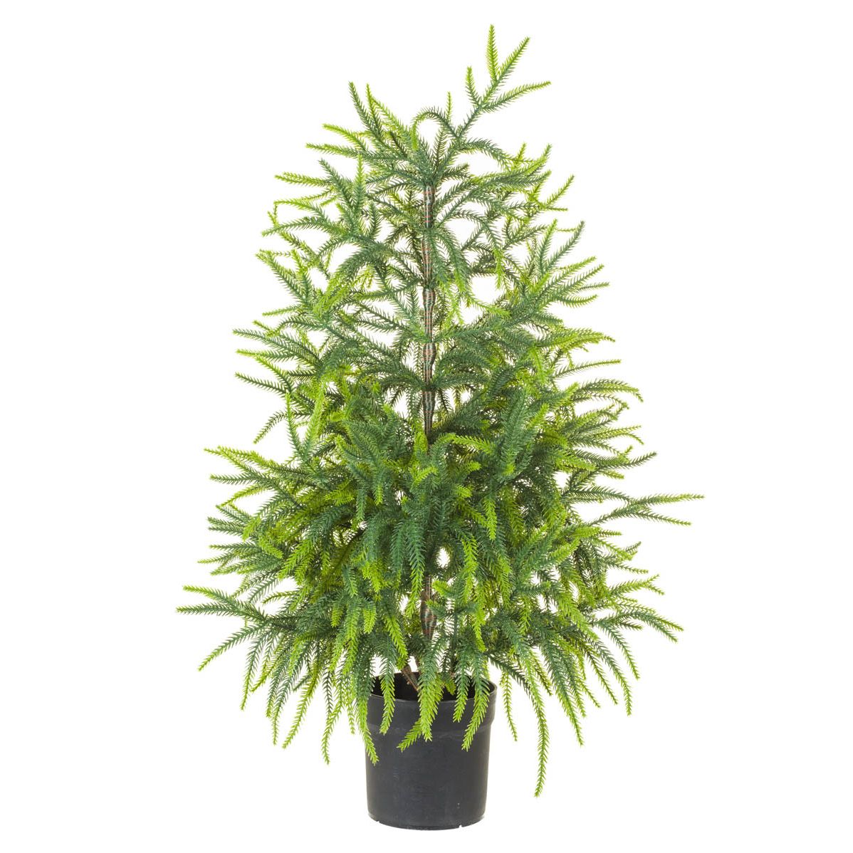 Sapin de table épicéa norvégien vert et brun en PVC/PE