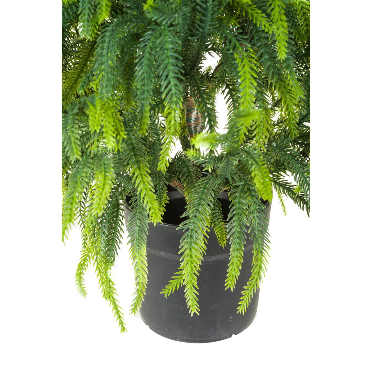 Sapin de table épicéa norvégien vert et brun en PVC/PE