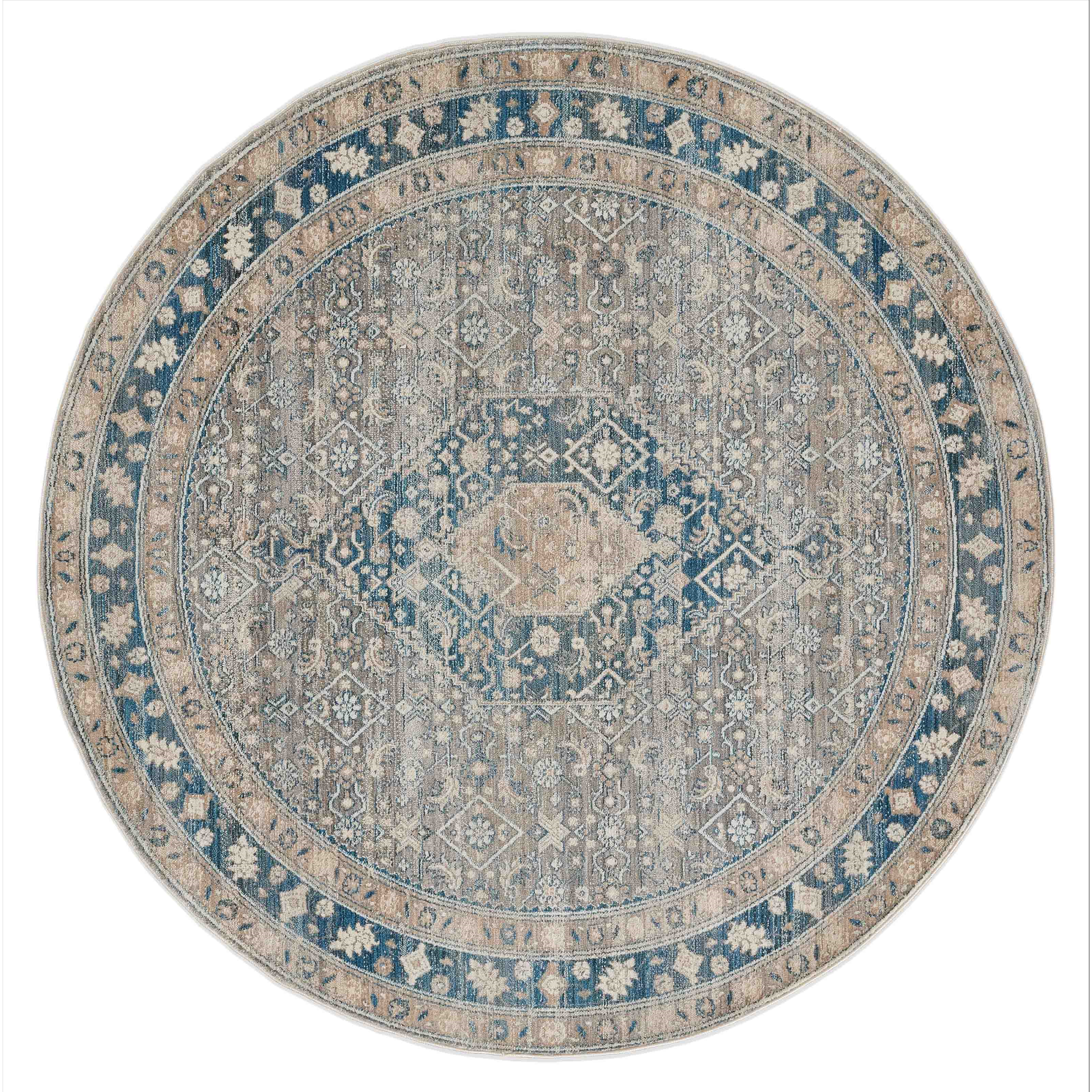 Lucia Traditional Area Rug - Blue