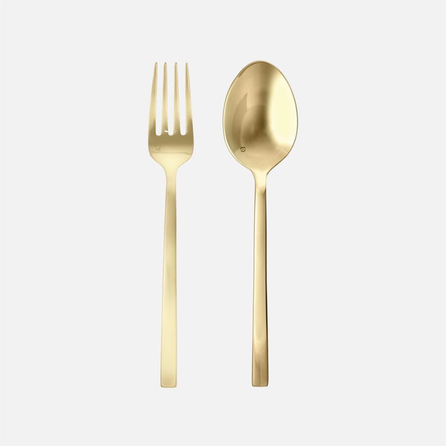Arezzo Brushed 2-Piece Server Set - Gold