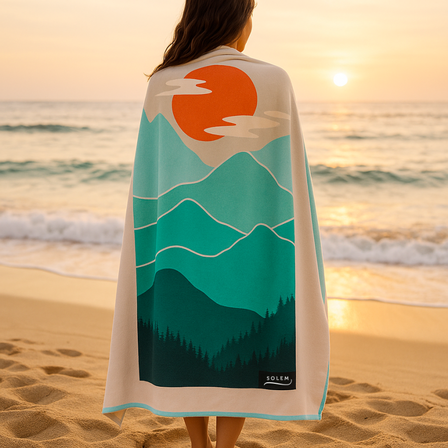 Microfiber Beach Towel - Horizon