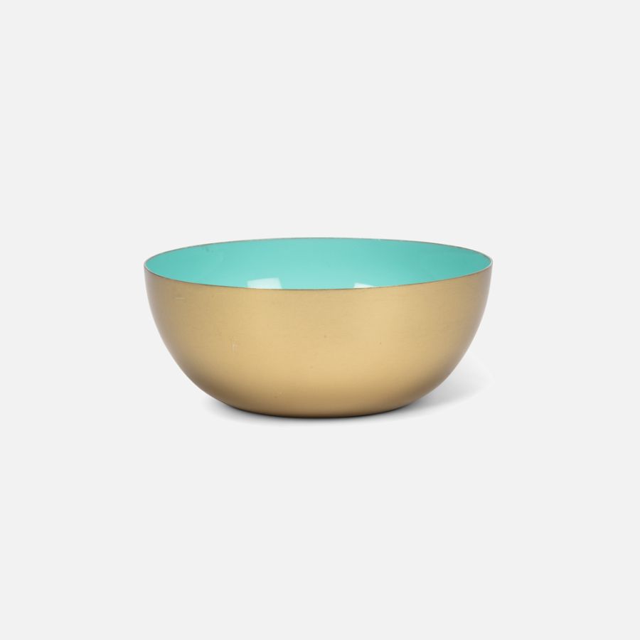 Mini Enamel Bowl, 4" - Aqua 