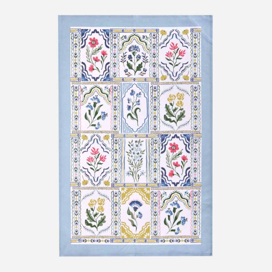 Boho Floral Tea Towel