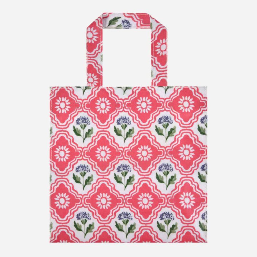 Boho Floral PVC Shopping Bag