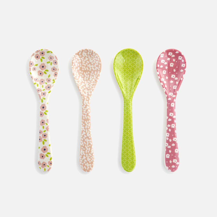 Demdaco Mini Spoons, Set of 4 - Pink Tones