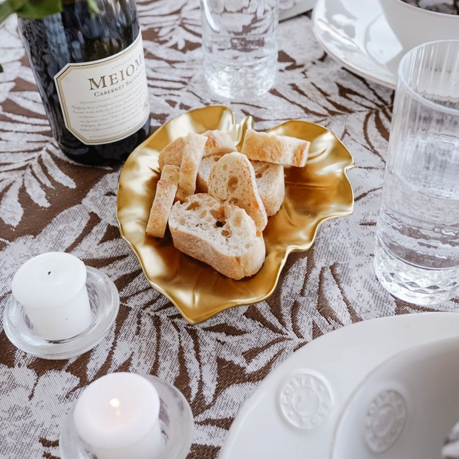 Gold Bark and Leaf Small Plate