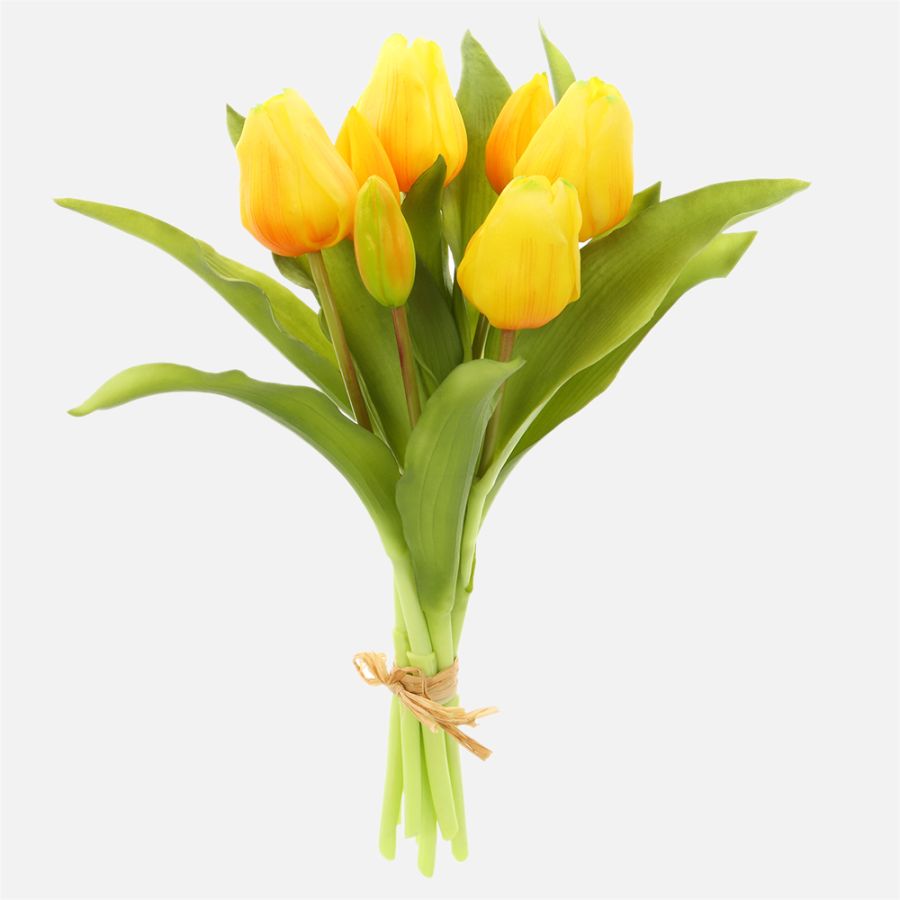 Artificial Tulip Bouquet - Yellow