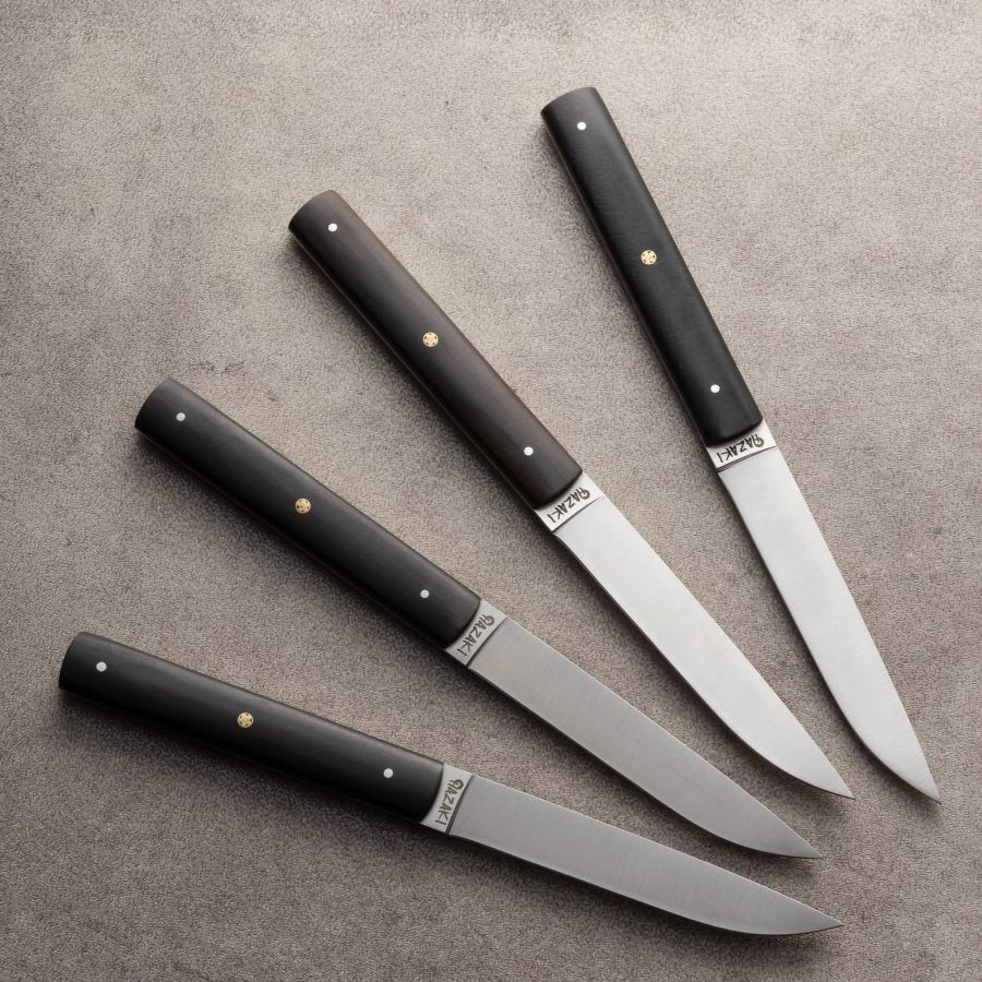 Hazaki Steak Knives, Set of 4 - African Blackwood