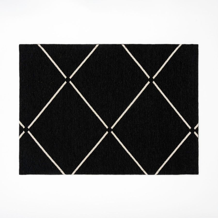 Tapis « Loze » 20 x 28 po - noir