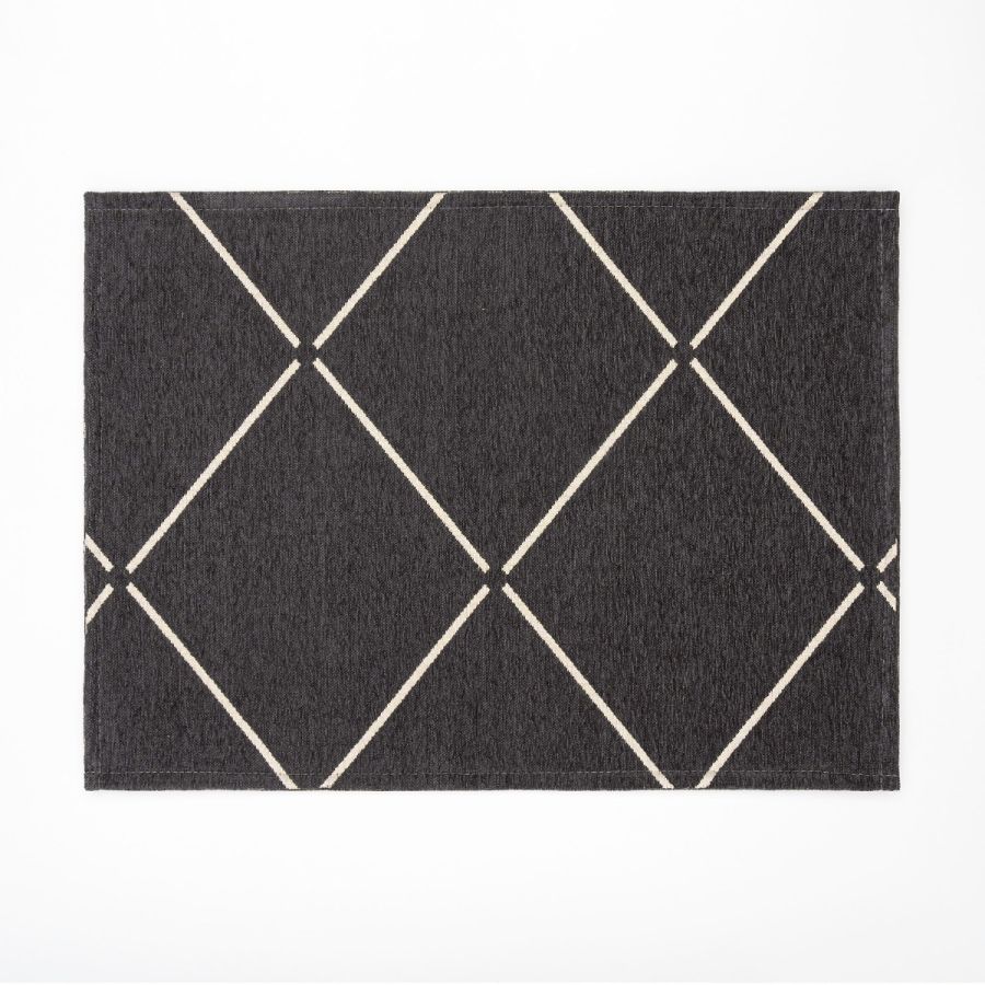 Loze Anti Slip Rug 20x28" - charcoal