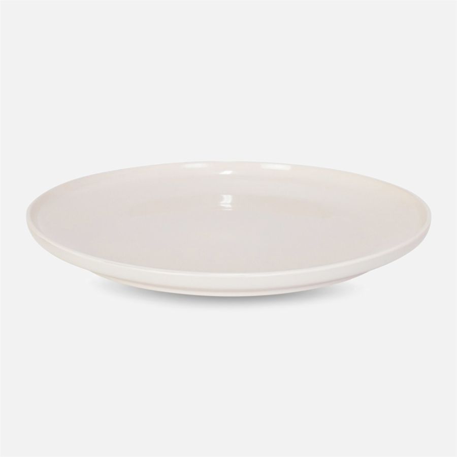 Brilliant Hip Opal Dinner Plates, Set of 4 - white