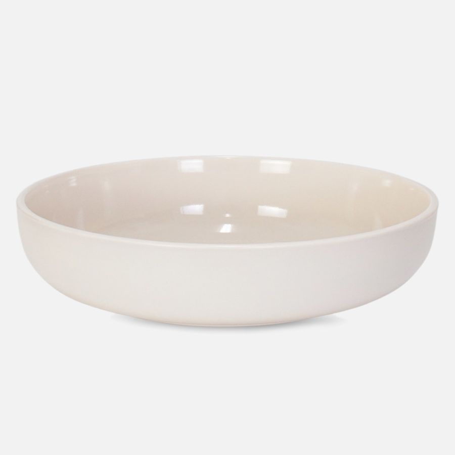 Brilliant Hip Opal Pasta Bowls, Set of 4 - White