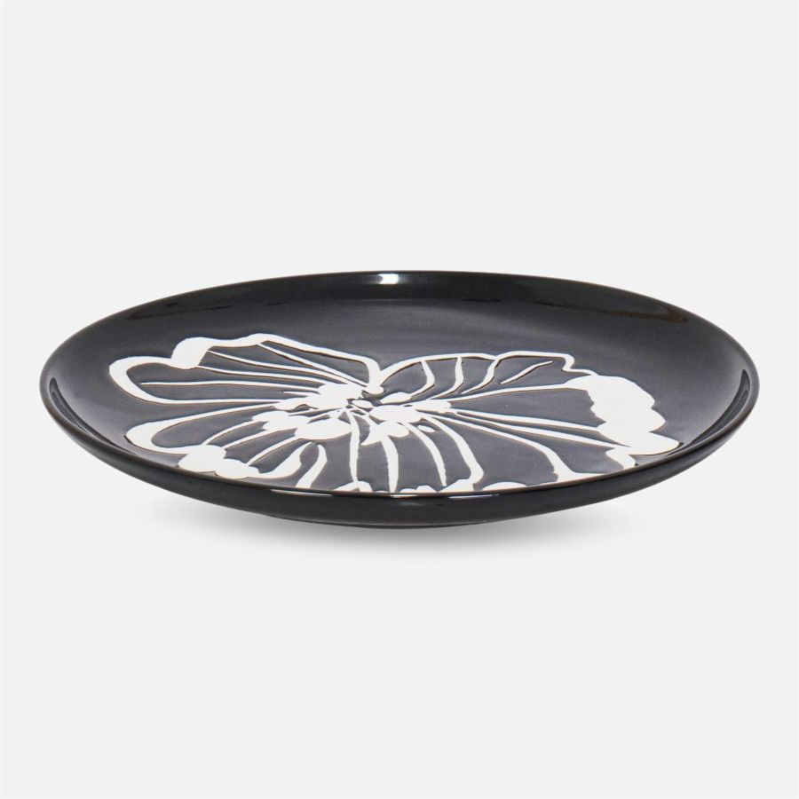 Brilliant Jardin Round Plate - Black, 21.5cm