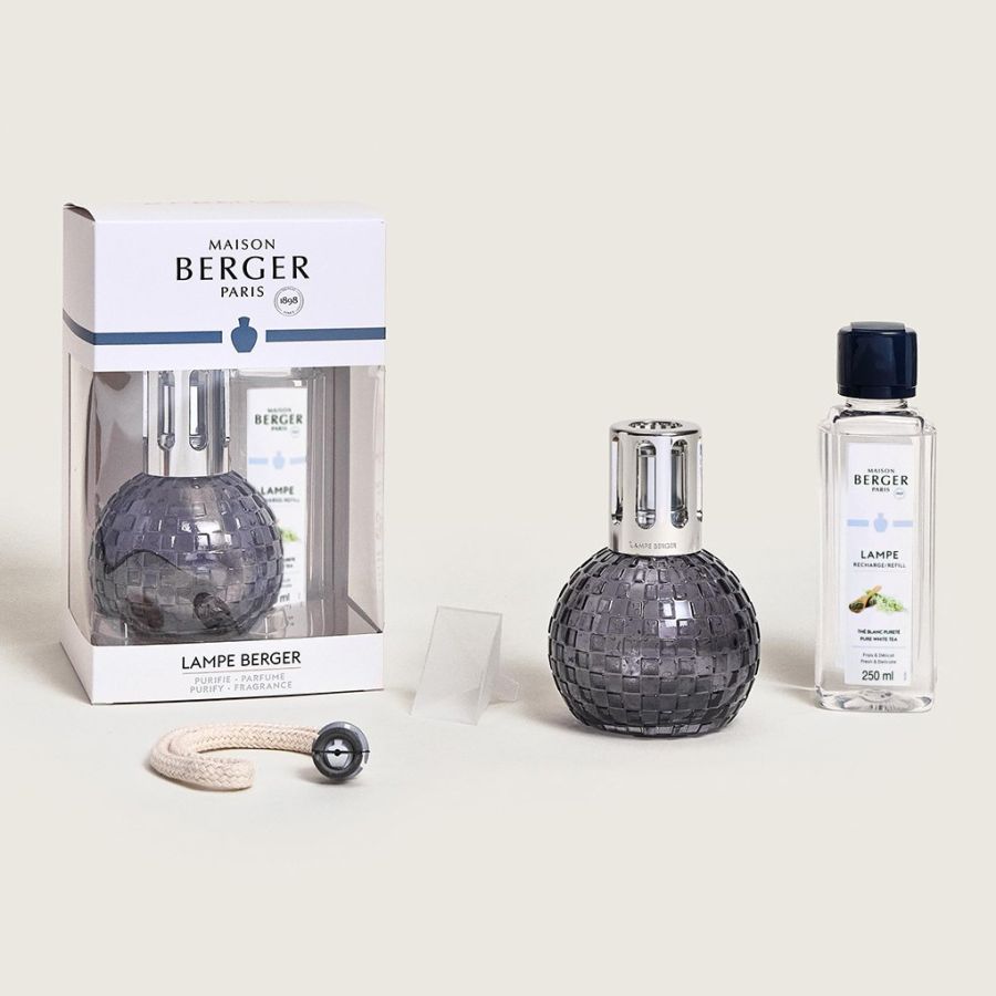 « Disco » Berger Lamp Gift Set by Maison Berger Paris - Pure White Tea