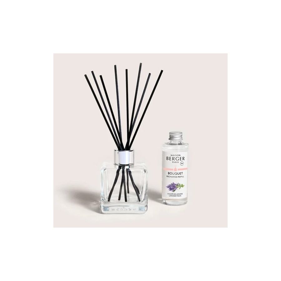 Ice Cube Scented Bouquet + 100ml Refill by Maison Berger Paris - Lavender Fields