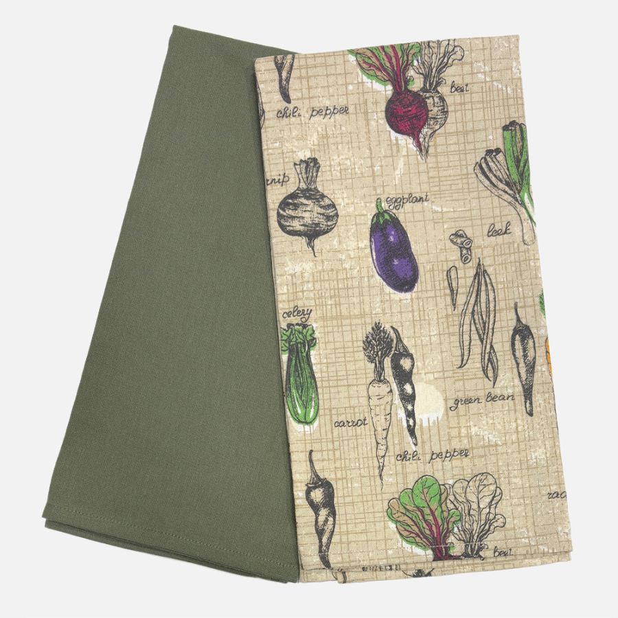 Legumes Tea Towel, Set of 2