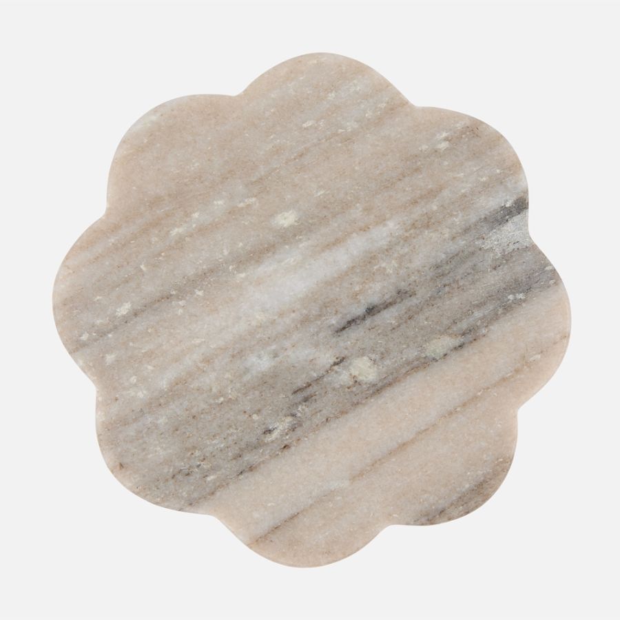 Maxwell & Williams Scallop Marble Coaster - Beige