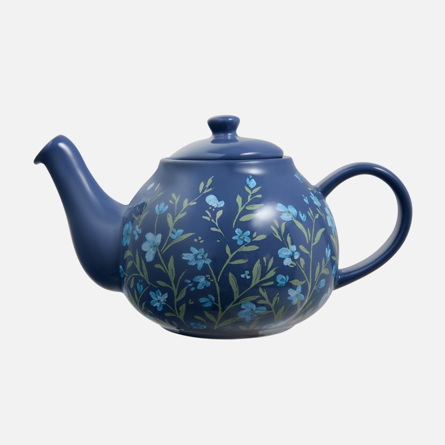 Maxwell & Williams Olde English Teapot, 1.1L - Blue/Floral
