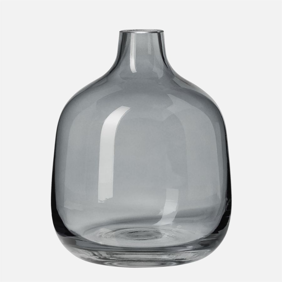 Torre & Tagus Belle Glass Bud Vase - Smoke