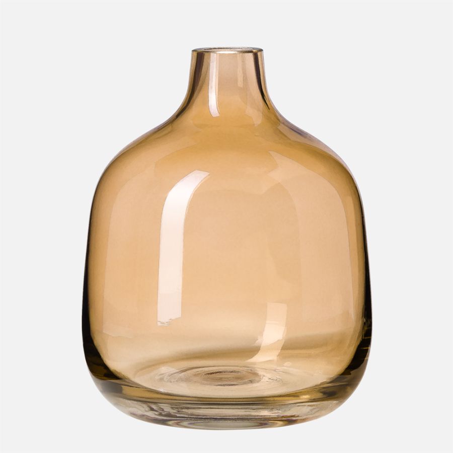 Torre & Tagus Belle Vase en verre - Ambre