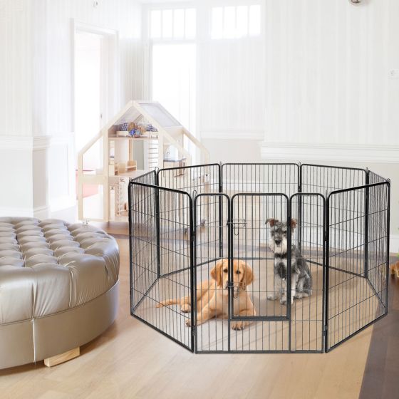 8 Metal Panel Heavy Duty Pet Playpen-40 Inch