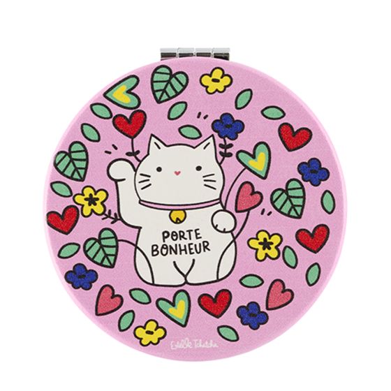 Miroir double face chat - Assorti