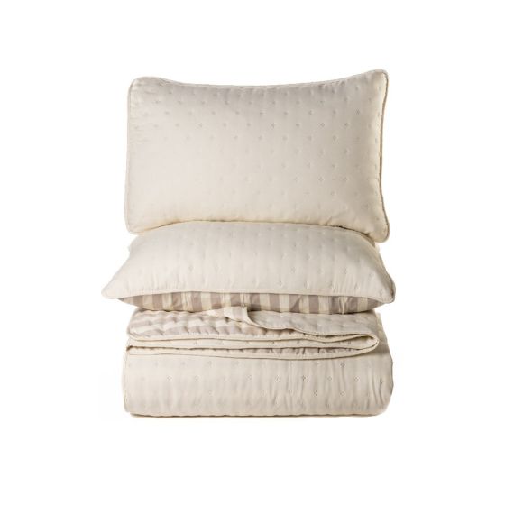 Ann Natural Quilt Set