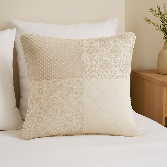 Brunelli housse de coussin en patchwork - Luna