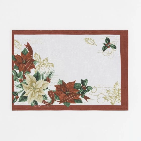Clarette Poinsettia Placemat