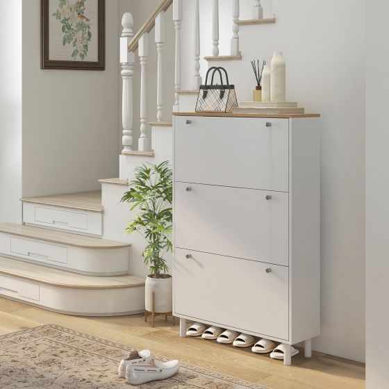 Armoire à chaussures étroite, capacité 24 paires