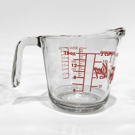 Tasse à mesurer en verre Fire-King 16 oz