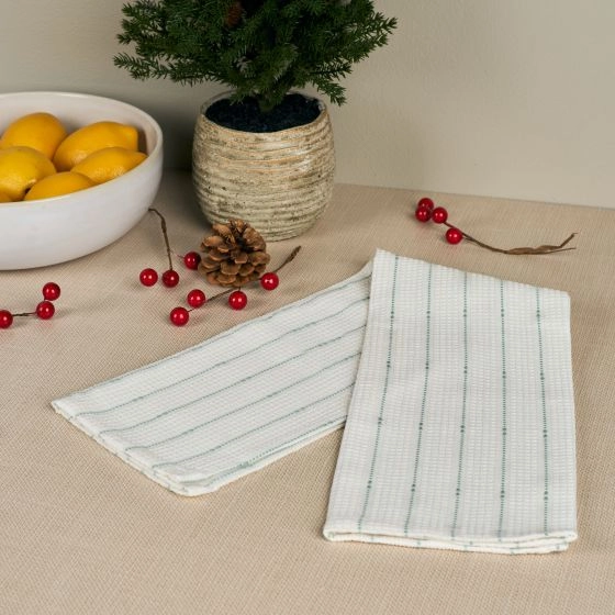 Gingham Waffle Kitchen Towel
