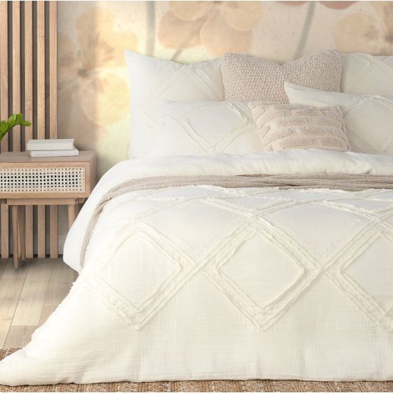 Buckwheat Cream Duvet Cover Set - Queen