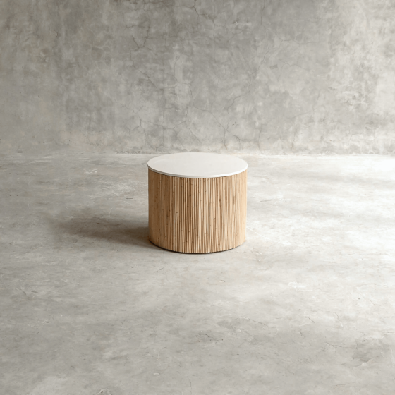 Marseille Small Side Table – White  