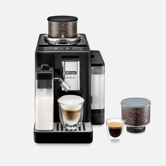 De'Longhi Rivelia Fully Automatic Espresso & Cappuccino Machine - Black