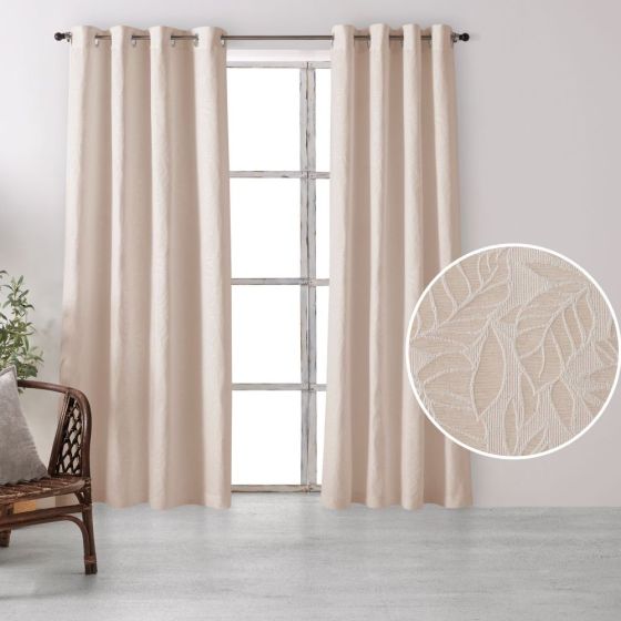 Lowan Jacquard Grommet Curtain